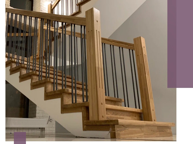 Реставрация деревянных и металлических лестниц в Кохме