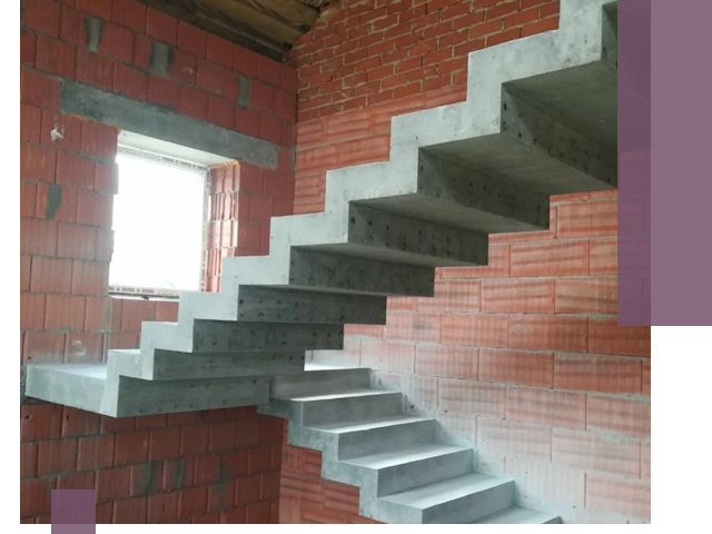 Бетонные лестницы под ключ в Кохме: монтаж, демонтаж, ремонт