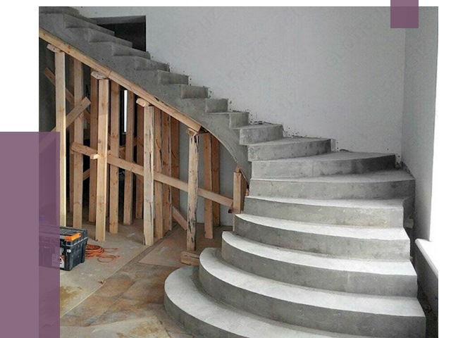 Изготовление бетонных лестниц под ключ в Кохме от 20257 руб. | ПРОЛЁТ-Кхм
