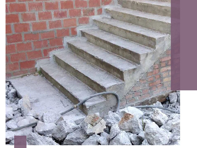 Демонтаж бетонных лестниц в Кохме: быстро и безопасно