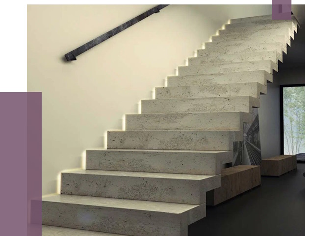 Облицовка бетонных лестниц в Кохме от 4675 руб/м2 