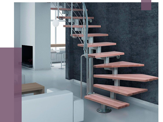 Модульные лестницы в Кохме от 17140 руб. — купить в ПРОЛЁТ-Кхм