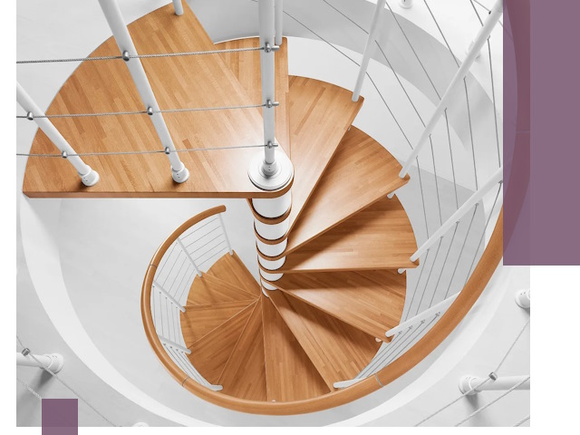 Изготовление винтовых лестниц под ключ в Кохме