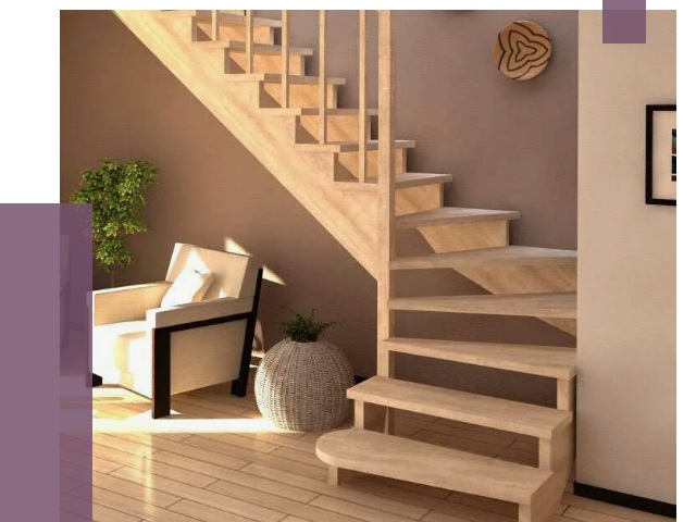 Изготовление Г-образных лестниц в Кохме от 19218 руб. 