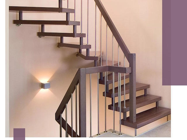 Изготовление лестниц на больцах в Кохме под ключ