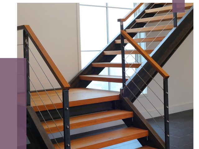 Изготовление лестниц на металлокаркасе в Кохме от 19218 руб. | ПРОЛЁТ-Кхм