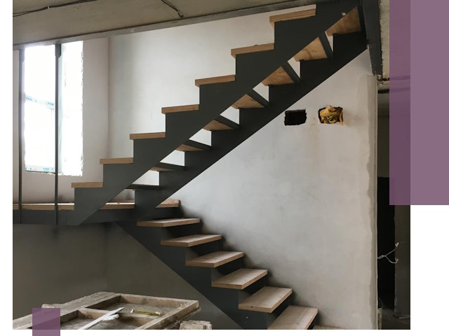 Изготовление лестниц на металлокаркасе в Кохме от производителя