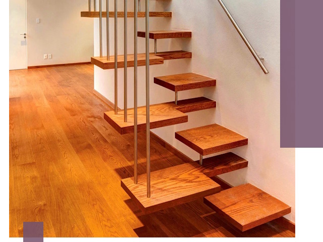 Лестницы «гусиный шаг» на заказ в Кохме для узких пространств