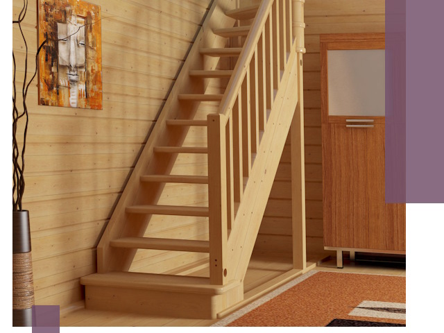 Лестницы эконом класса под ключ в Кохме — недорого и быстро