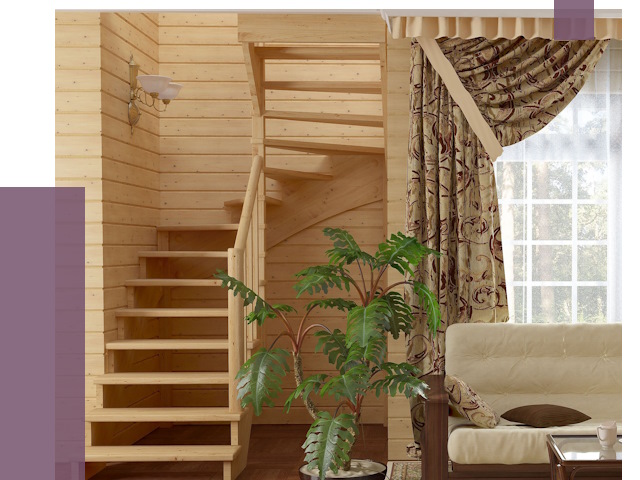 Лестницы для дачи в Кохме от 77131 руб.  | ПРОЛЁТ-Кхм