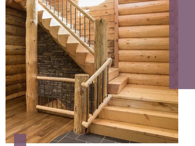 Лестницы в баню под заказ и профессиональный монтаж в Кохме