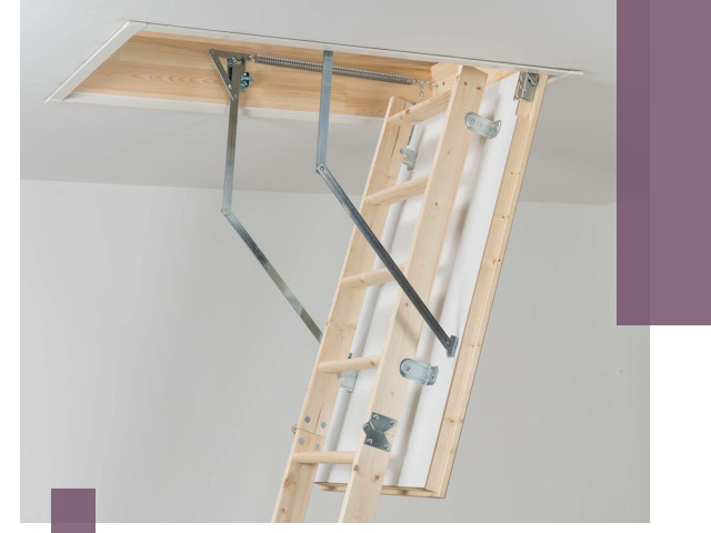 Установка чердачной лестницы под ключ в Кохме