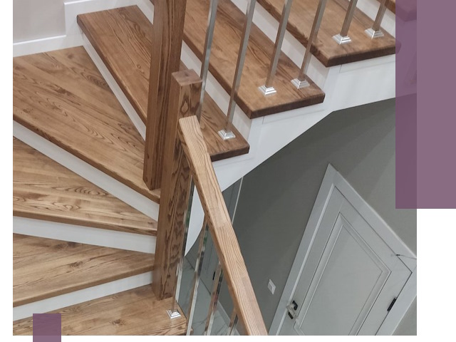 Обшивка металлических лестниц под ключ в Кохме