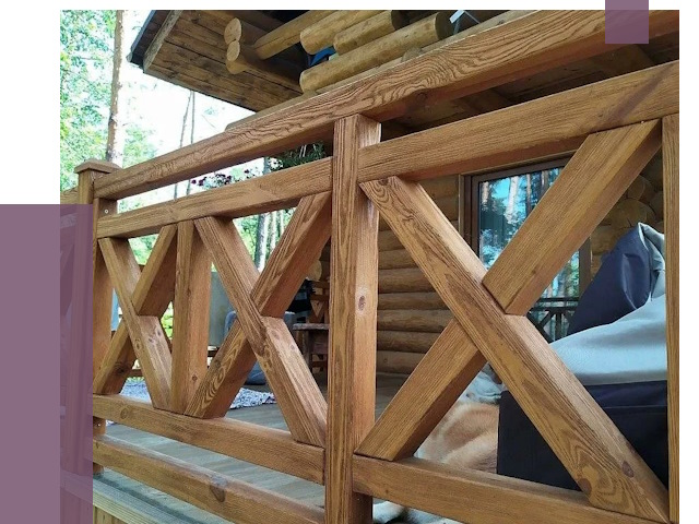 Деревянные перила под ключ в Кохме от 7791 руб. 