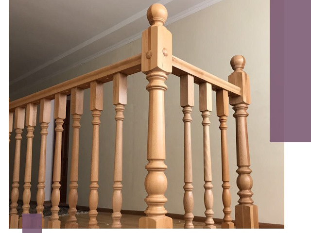 Деревянные перила на заказ в Кохме: монтаж и изготовление