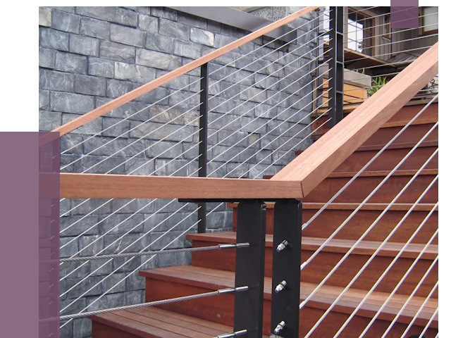 Тросовые перила под ключ в Кохме от 7895 руб.