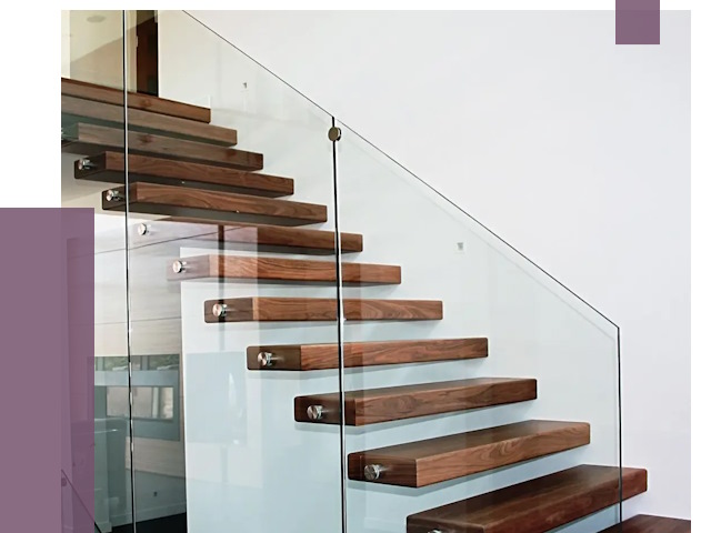 Стеклянные перила для лестницы в Кохме от 15063 руб.