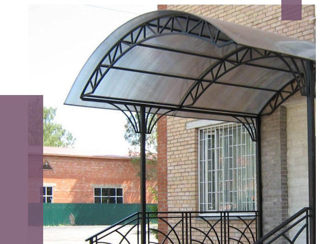 Металлические навесы и козырьки в Кохме от 12985 руб.