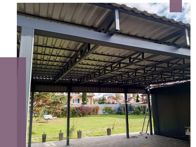 Монтаж навесов в Кохме от 7479 руб. — установка навеса | ПРОЛЁТ-Кхм