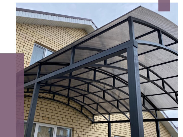 Монтаж козырьков в Кохме от 11687 руб. | ПРОЛЁТ-Кхм