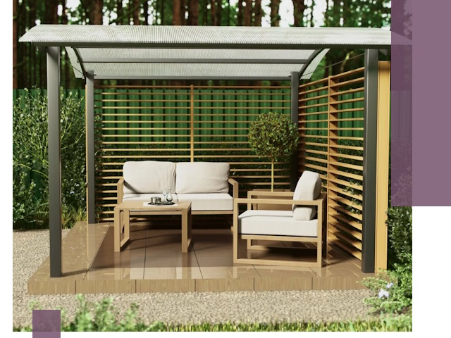 Навесы для дачи в Кохме: изготовление, монтаж и демонтаж