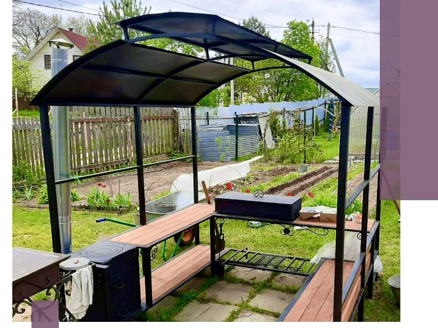 Навесы для барбекю в Кохме: изготовление, монтаж и демонтаж