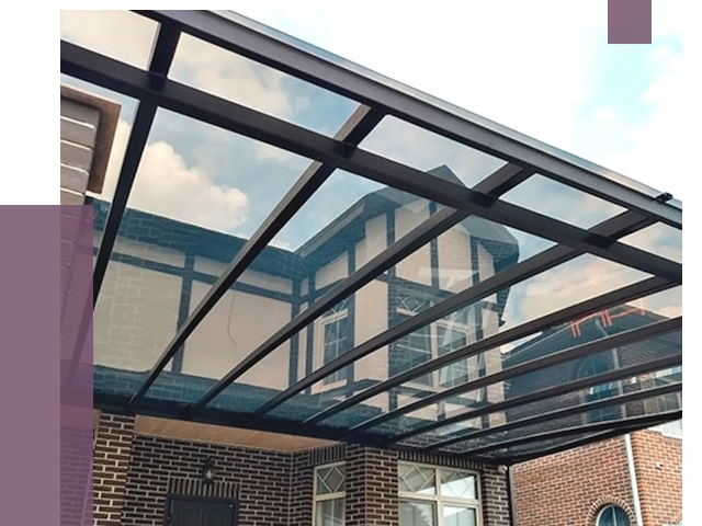 Навесы из поликарбоната в Кохме от 8747 руб. под ключ — ПРОЛЁТ-Кхм