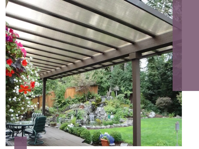 Навесы из поликарбоната под ключ в Кохме быстро и надёжно