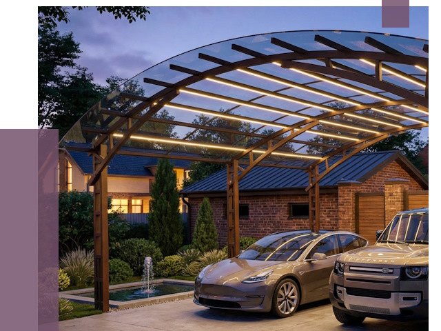 Металлические навесы в Кохме от 12881 руб. под ключ — ПРОЛЁТ-Кхм