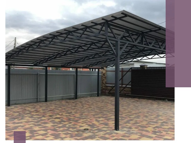 Металлические навесы под ключ в Кохме — изготовление и монтаж