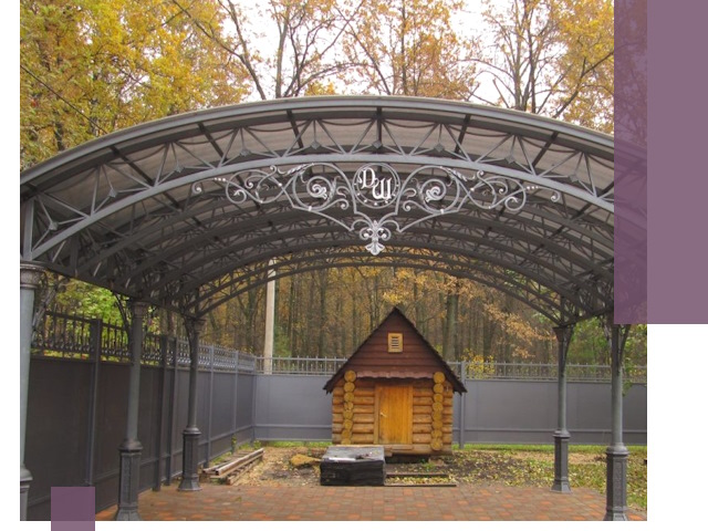 Кованые навесы премиум-класса под заказ в Кохме