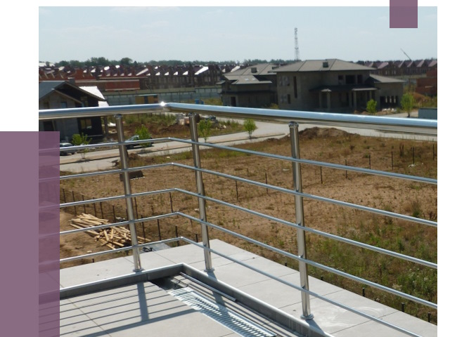 Парапеты из нержавеющей стали в Кохме от 8103 руб. за м² | ПРОЛЁТ-Кхм