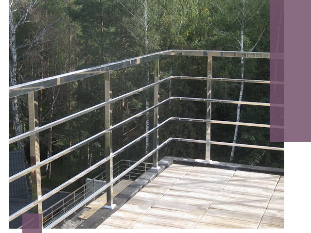 Парапеты из нержавеющей стали в Кохме — изготовление и монтаж