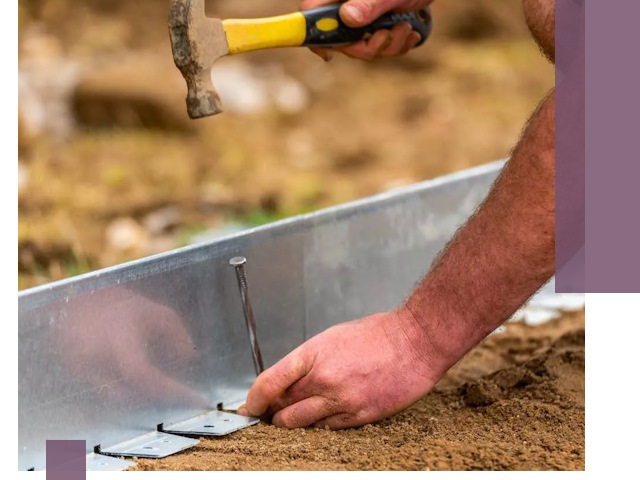 Монтаж металлических бордюров в Кохме быстро и качественно