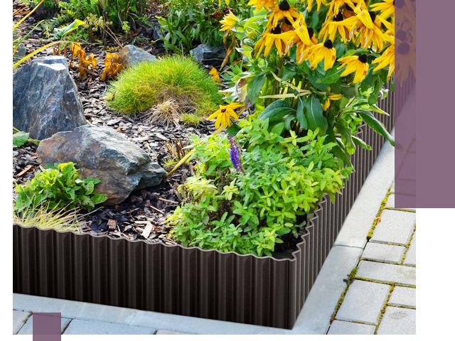 Металлические бордюры для клумб в Кохме — производство и монтаж